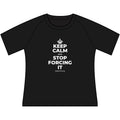 KEEP CALM AND STOP FORCING IT Women's Raglan Tee