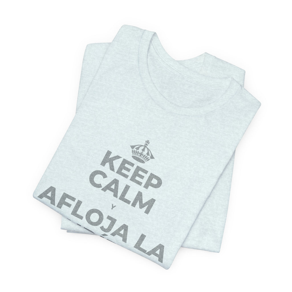 KEEP CALM Y AFLOJA LA MANDÍBULA T-Shirt (Soft Cream–Heather Mauve)