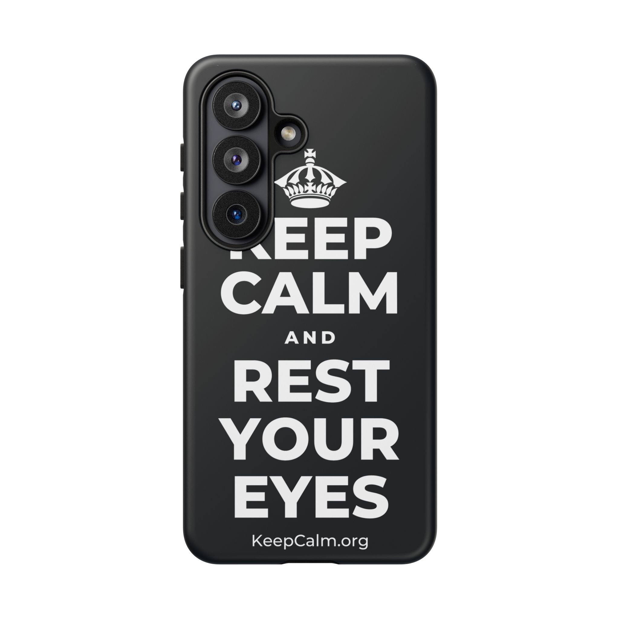 KEEP CALM AND REST YOUR EYES Phone Case (Dark)