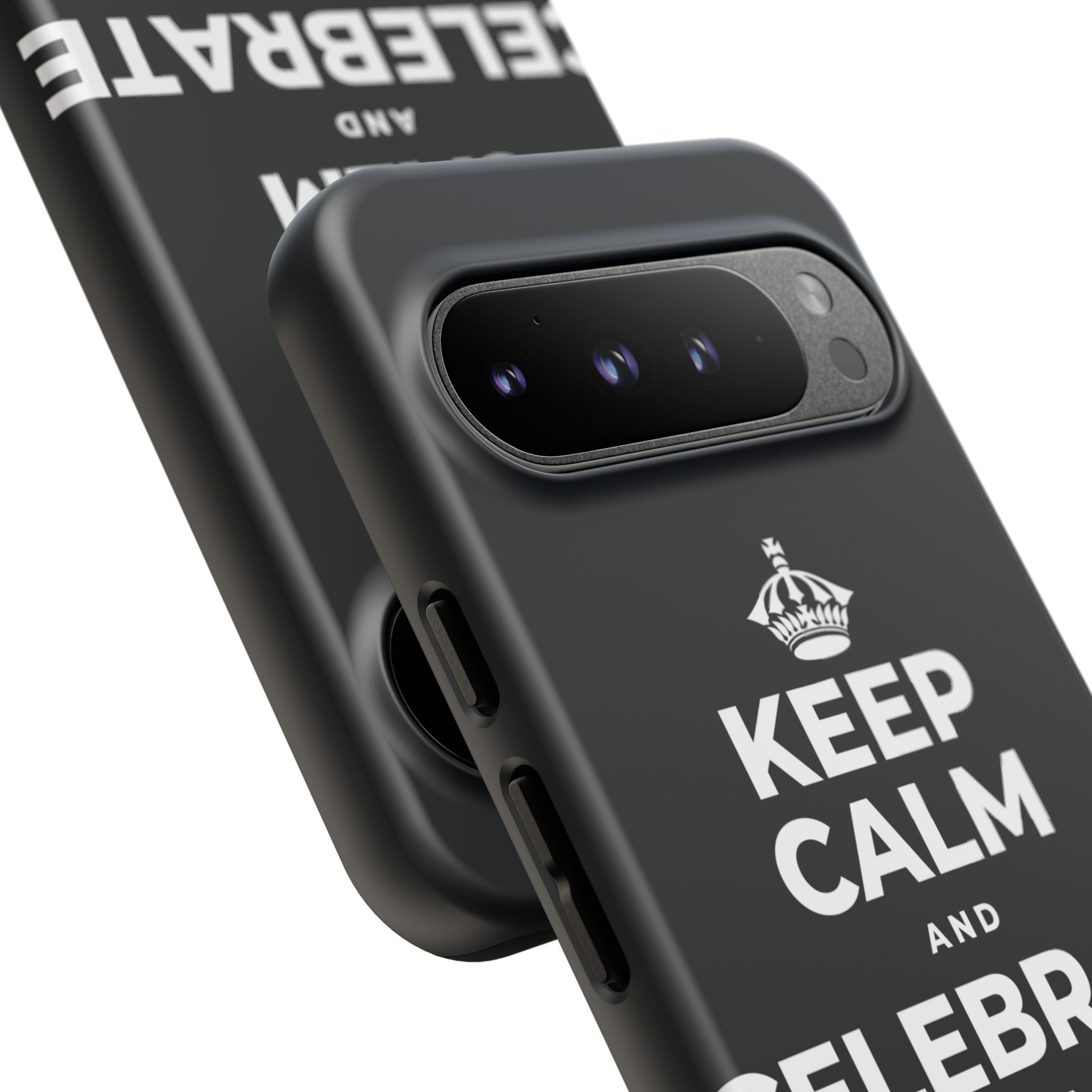 KEEP CALM AND CELEBRATE THE SMALL STUFF Phone Case (Dark)