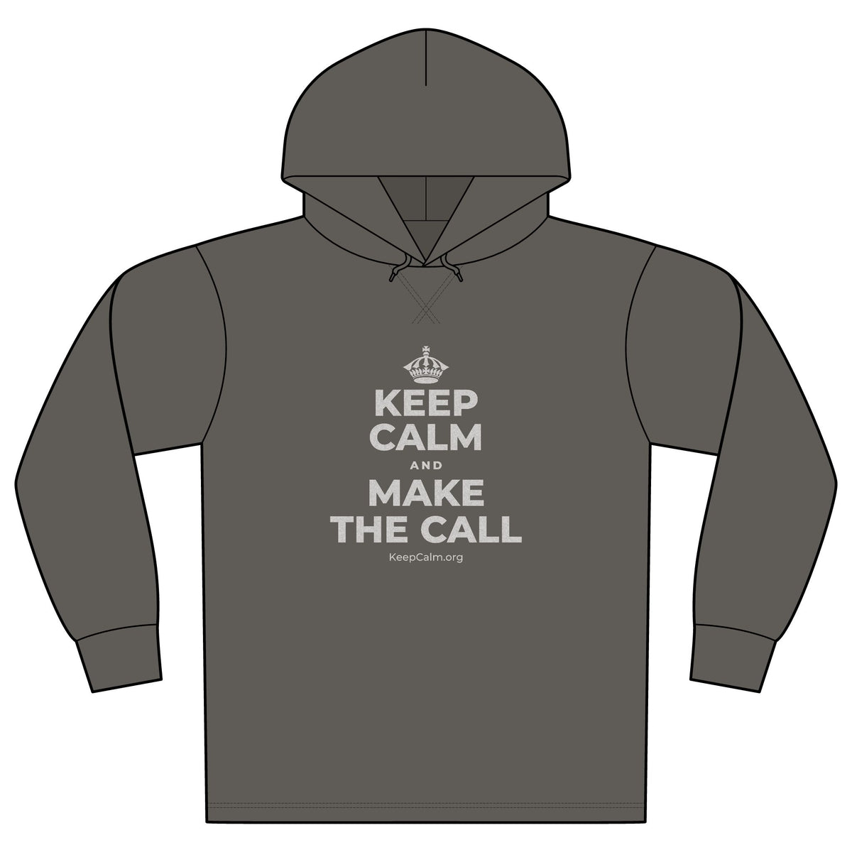 KEEP CALM AND MAKE THE CALL Organic Hoodie Tee