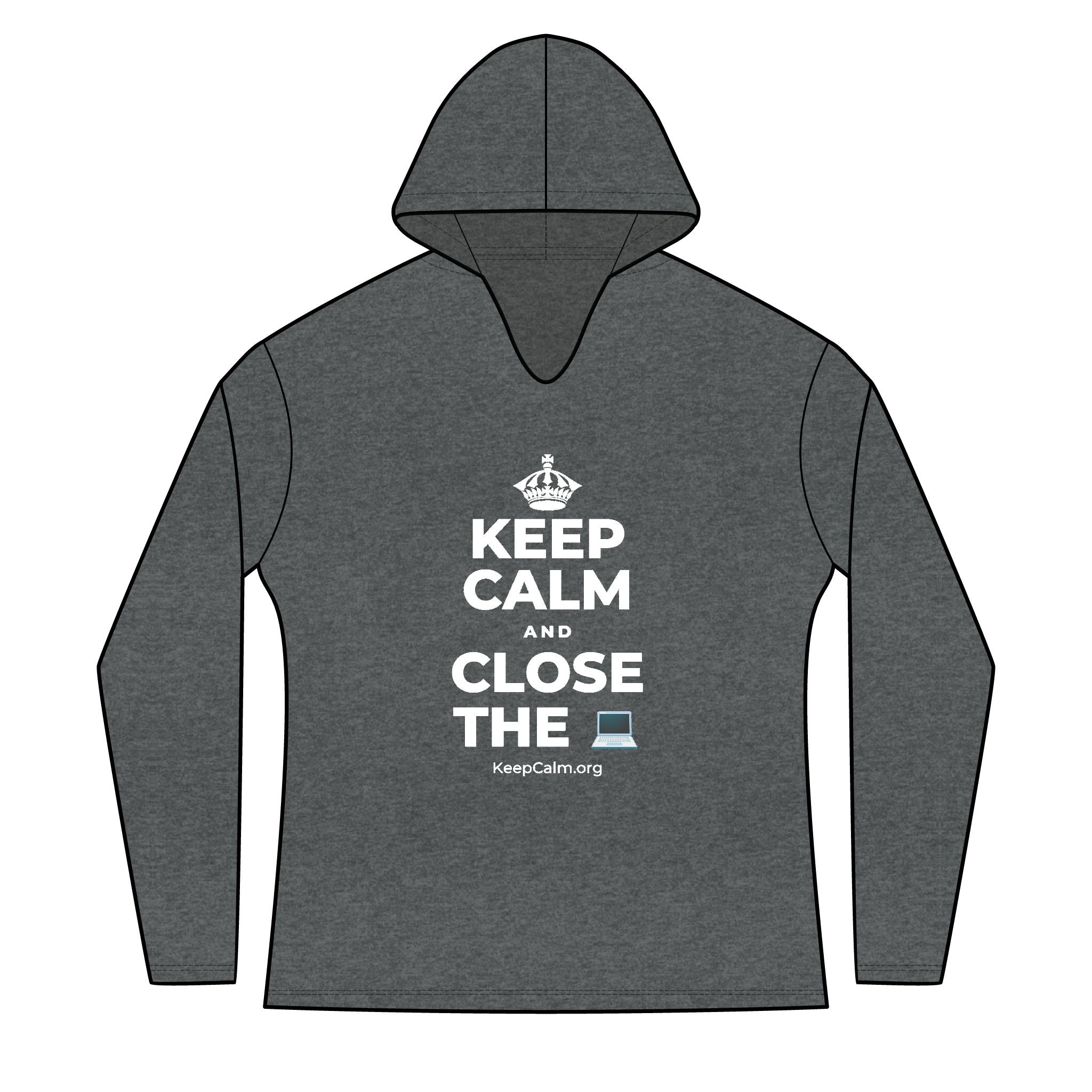 KEEP CALM AND CLOSE THE 💻 Women's Long Sleeve Hoodie