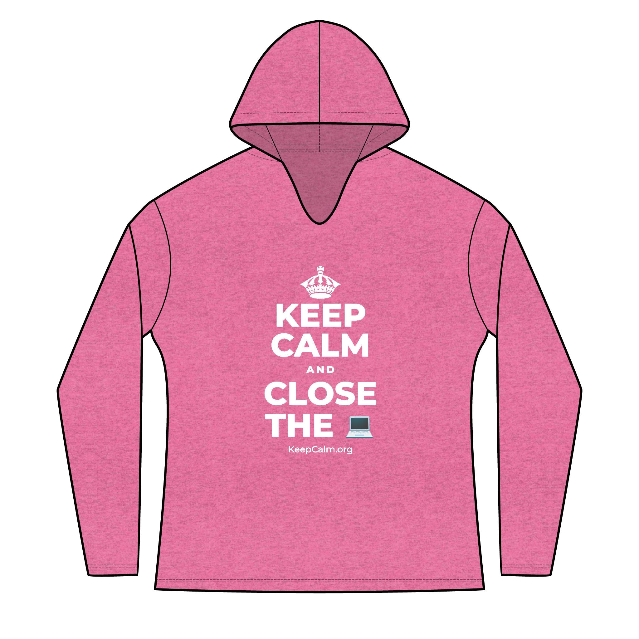 KEEP CALM AND CLOSE THE 💻 Women's Long Sleeve Hoodie