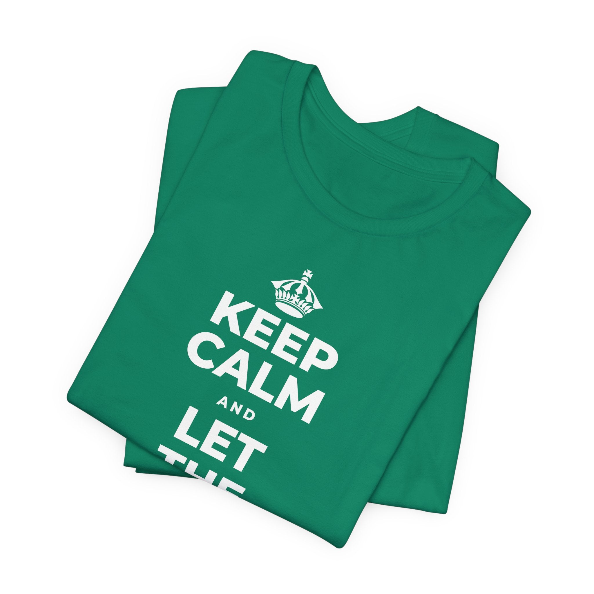 KEEP CALM AND LET THE TO-DO LIST WAIT T-Shirt (White–Asphalt)