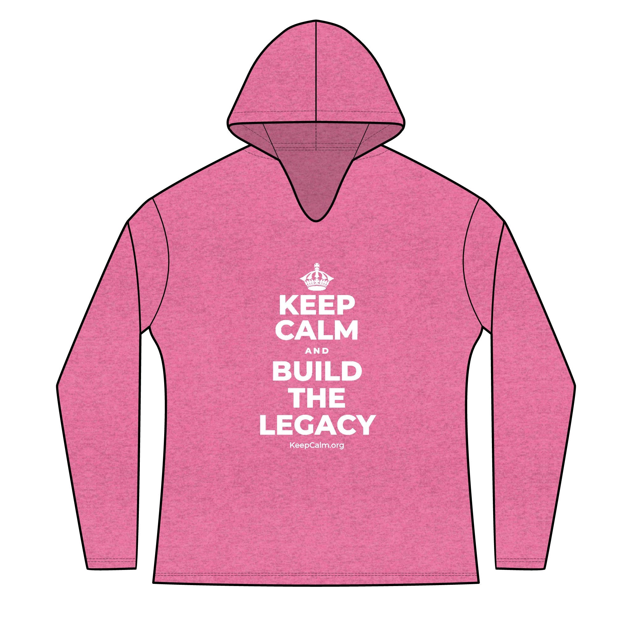KEEP CALM AND BUILD THE LEGACY Women's Long Sleeve Hoodie