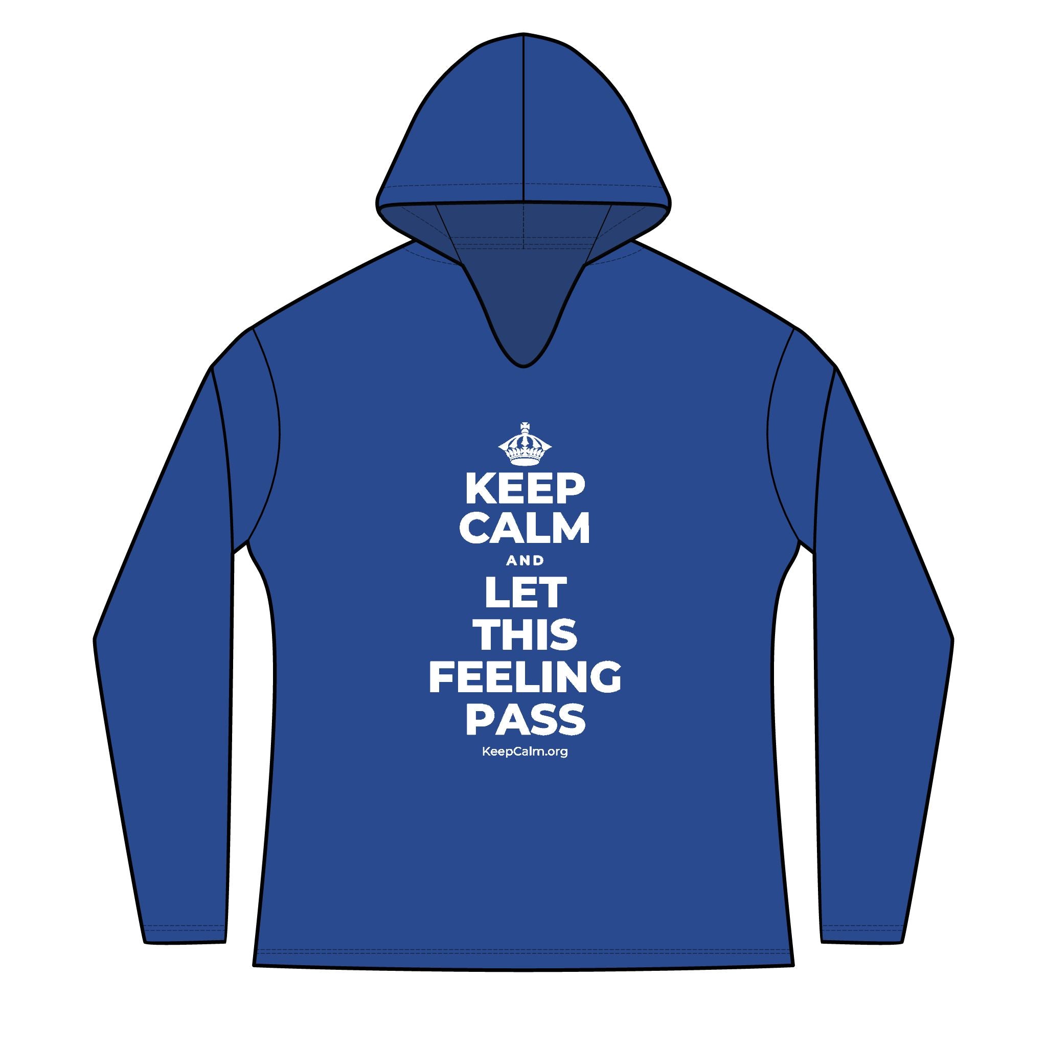 KEEP CALM AND LET THIS FEELING PASS Women's Long Sleeve Hoodie