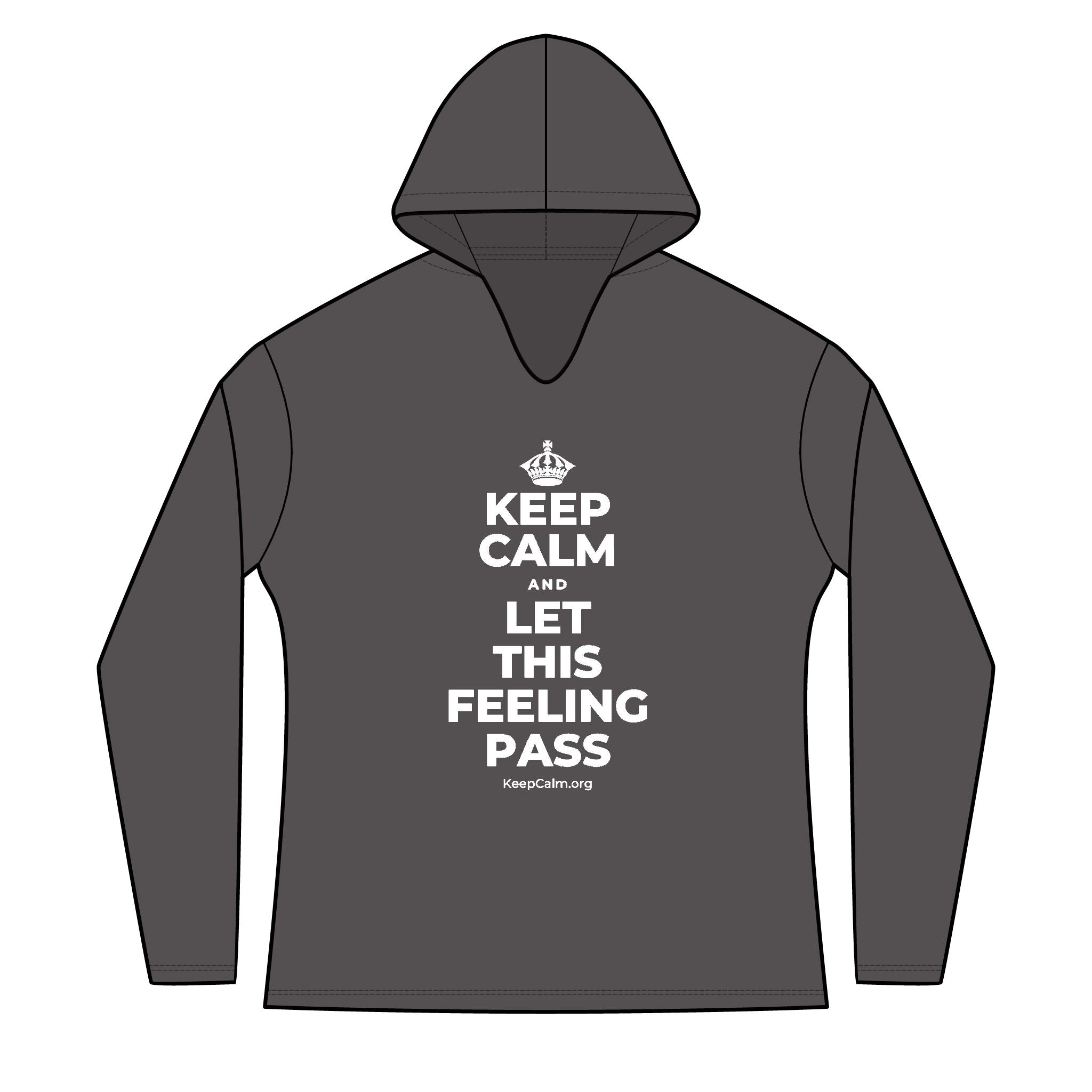 KEEP CALM AND LET THIS FEELING PASS Women's Long Sleeve Hoodie