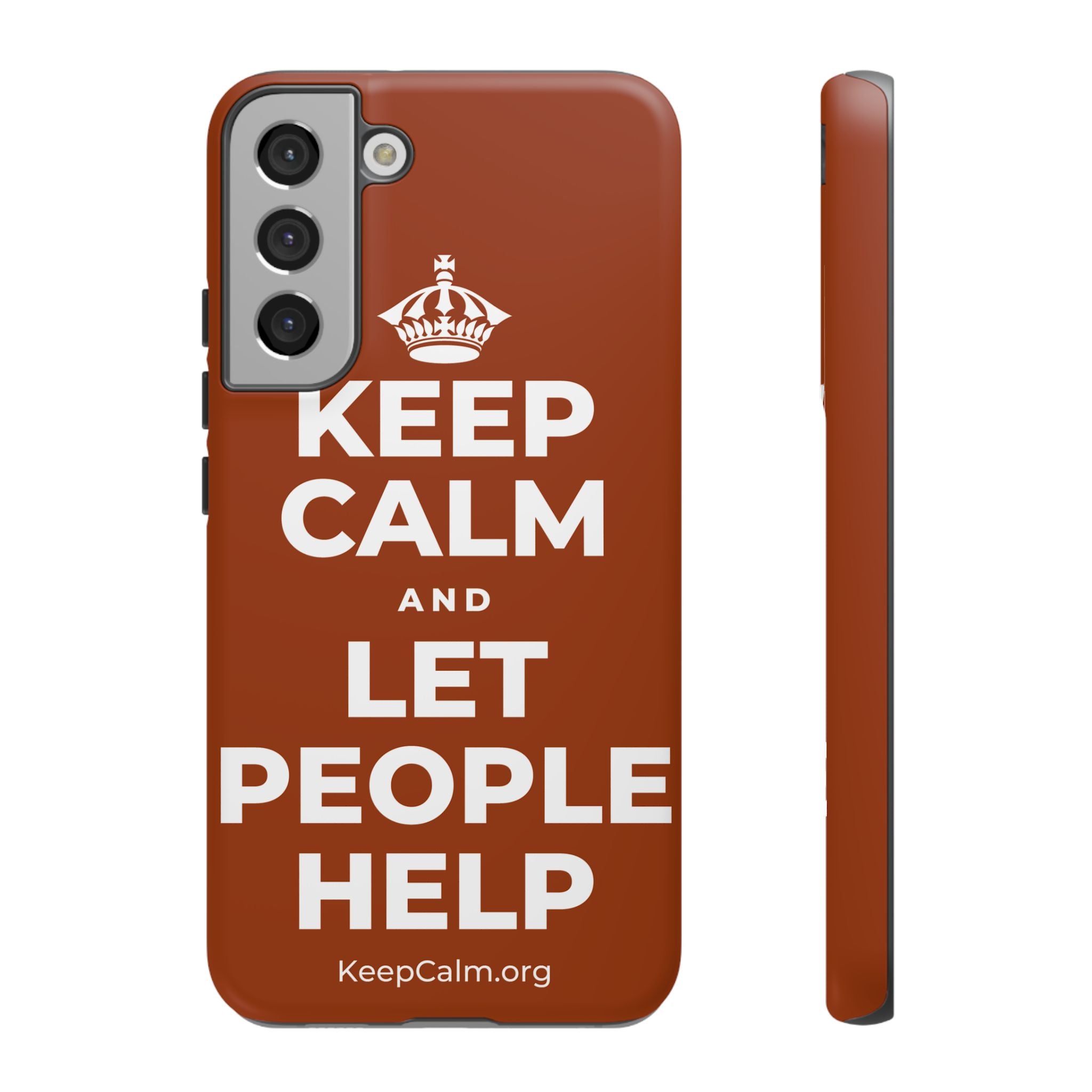 KEEP CALM AND LET PEOPLE HELP Phone Case
