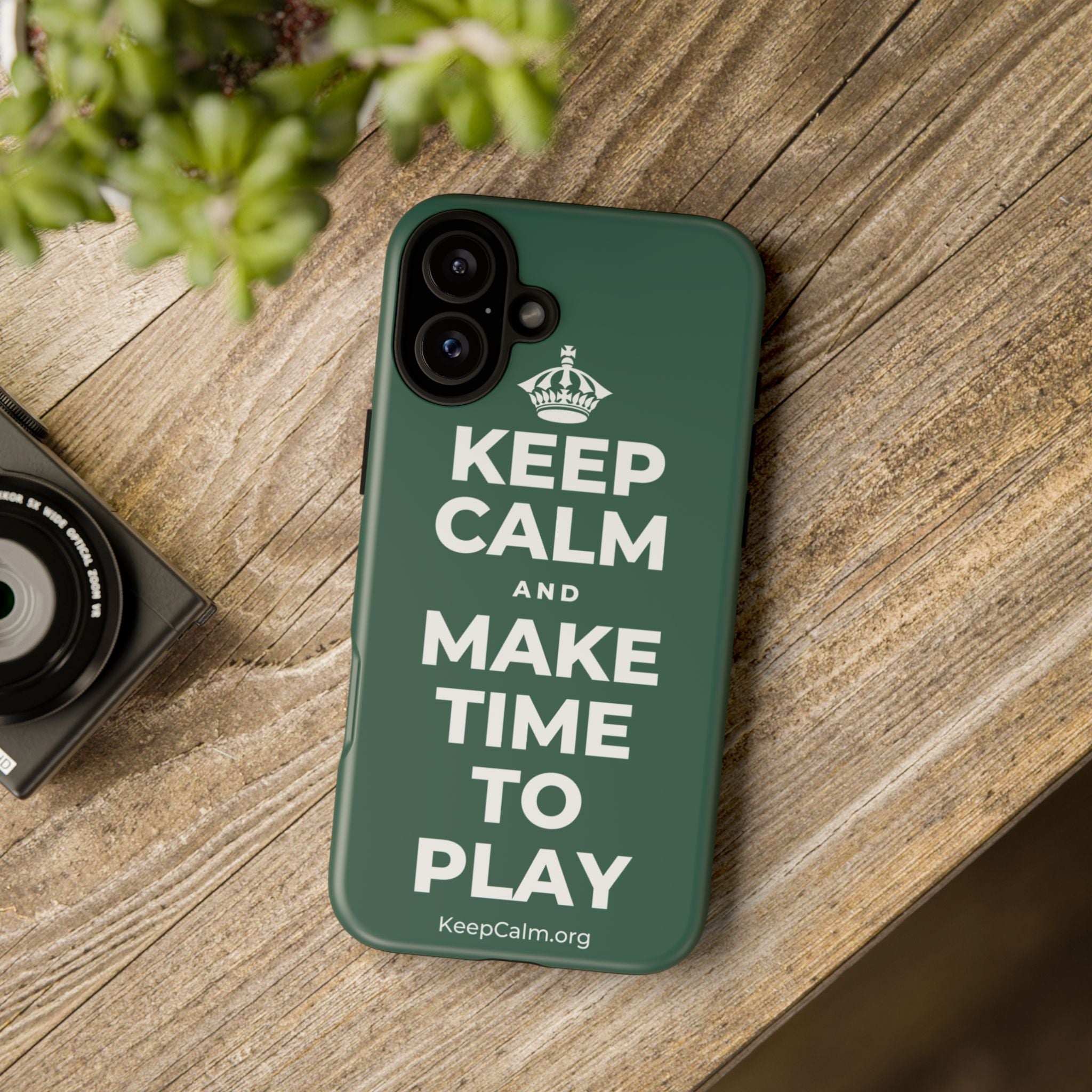 KEEP CALM AND MAKE TIME TO PLAY Phone Case