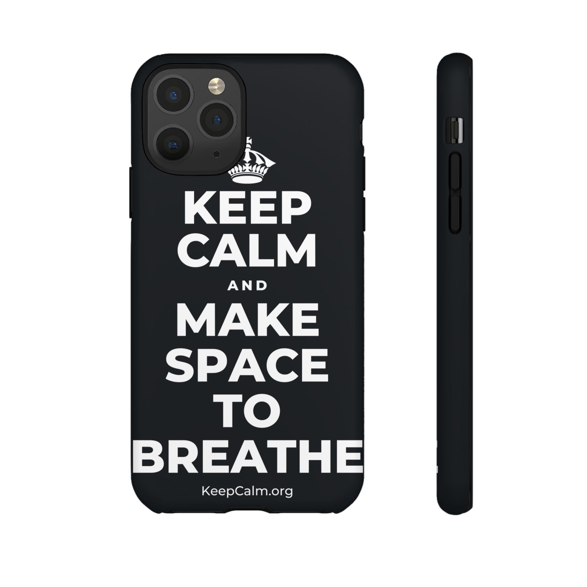KEEP CALM AND MAKE SPACE TO BREATHE Phone Case (Dark)