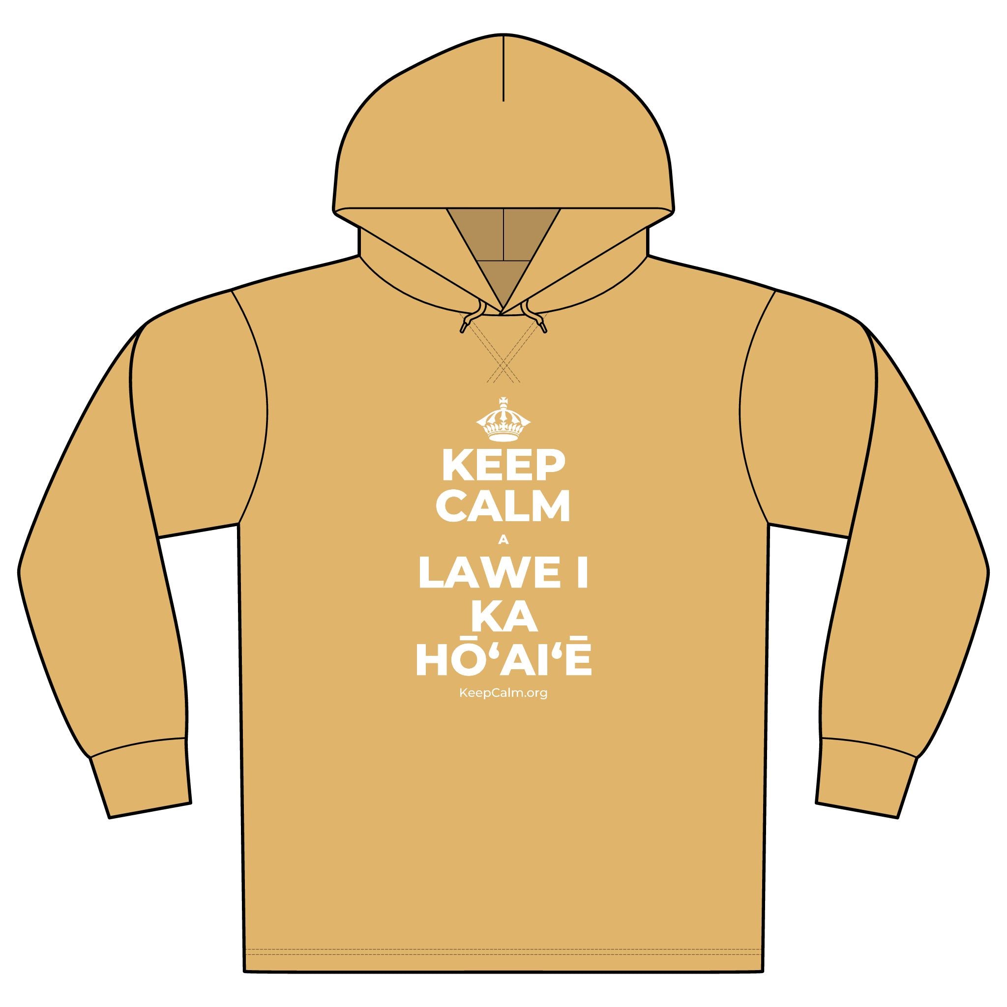 KEEP CALM A LAWE I KA HŌʻAIʻĒ Organic Hoodie Tee