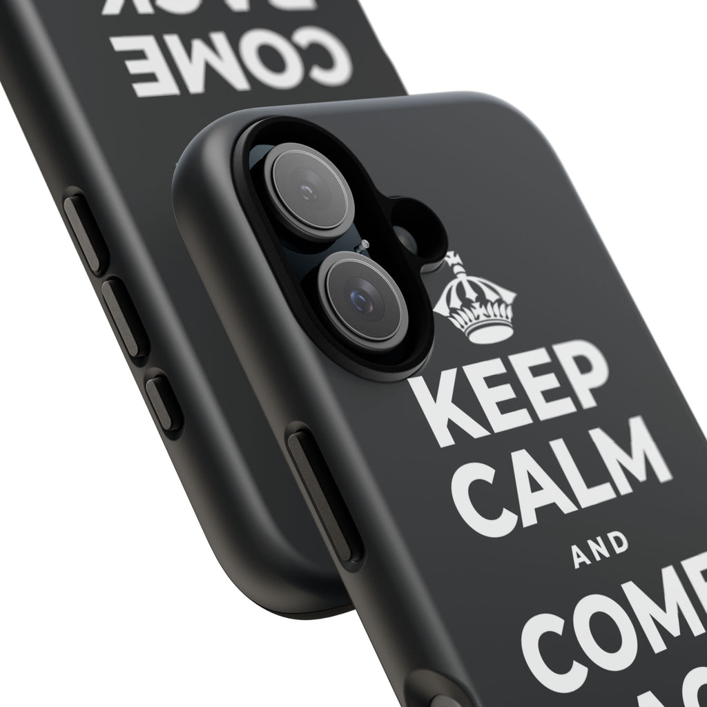 KEEP CALM AND COME BACK TO BREATH Phone Case (Dark)