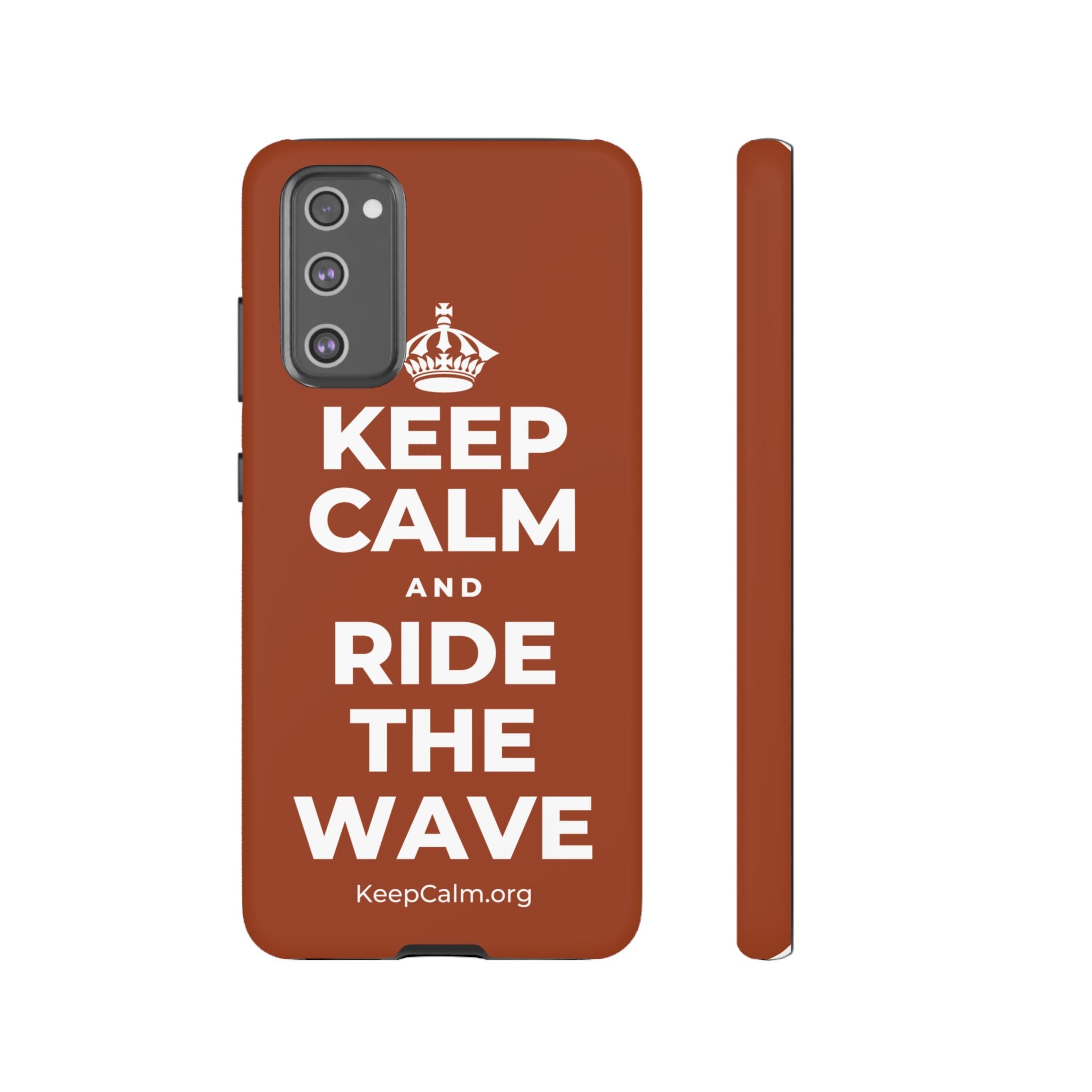 KEEP CALM AND RIDE THE WAVE Phone Case
