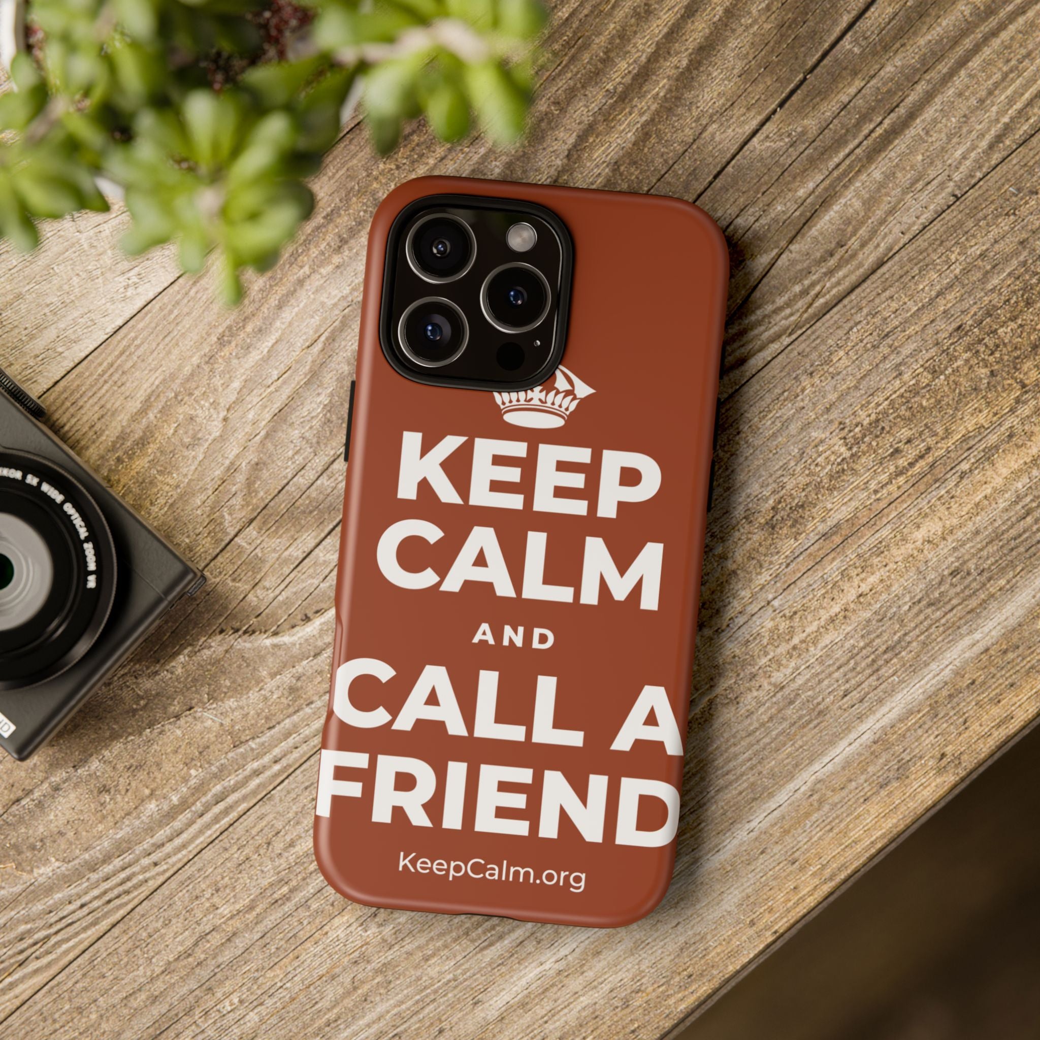 KEEP CALM AND CALL A FRIEND Phone Case
