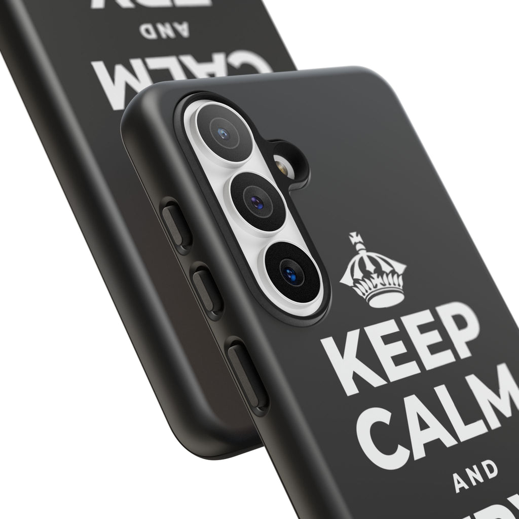 KEEP CALM AND TRY YOUR 🍀 Phone Case