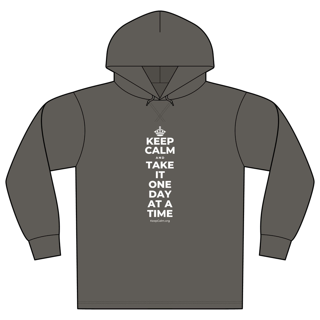 KEEP CALM AND TAKE IT ONE DAY AT A TIME Organic Hoodie Tee
