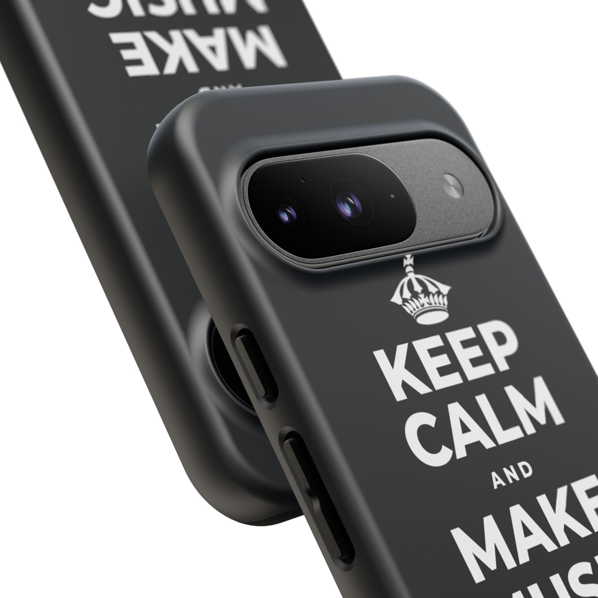 KEEP CALM AND MAKE MUSIC THAT HEALS Phone Case (Dark)
