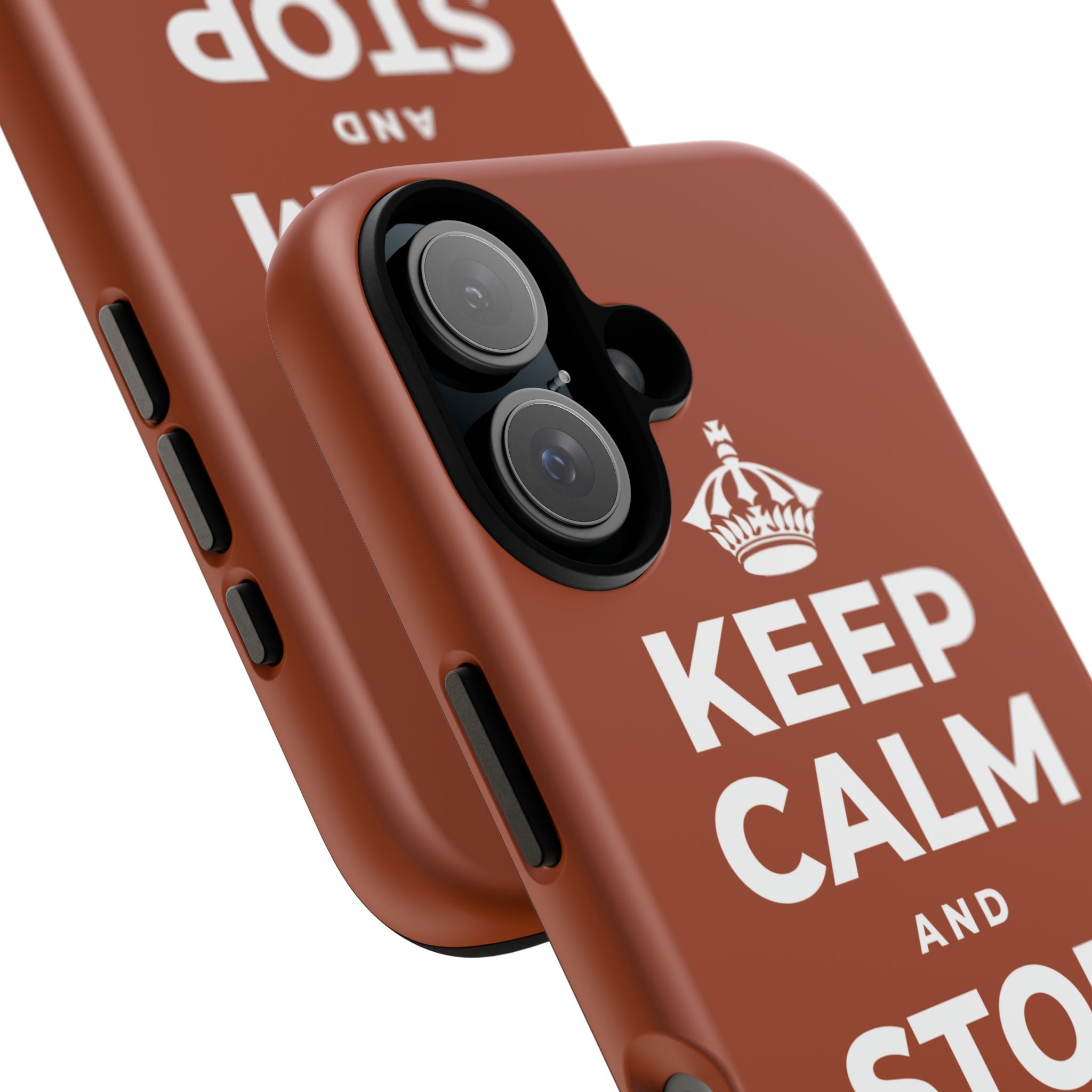 KEEP CALM AND STOP FORCING IT Phone Case