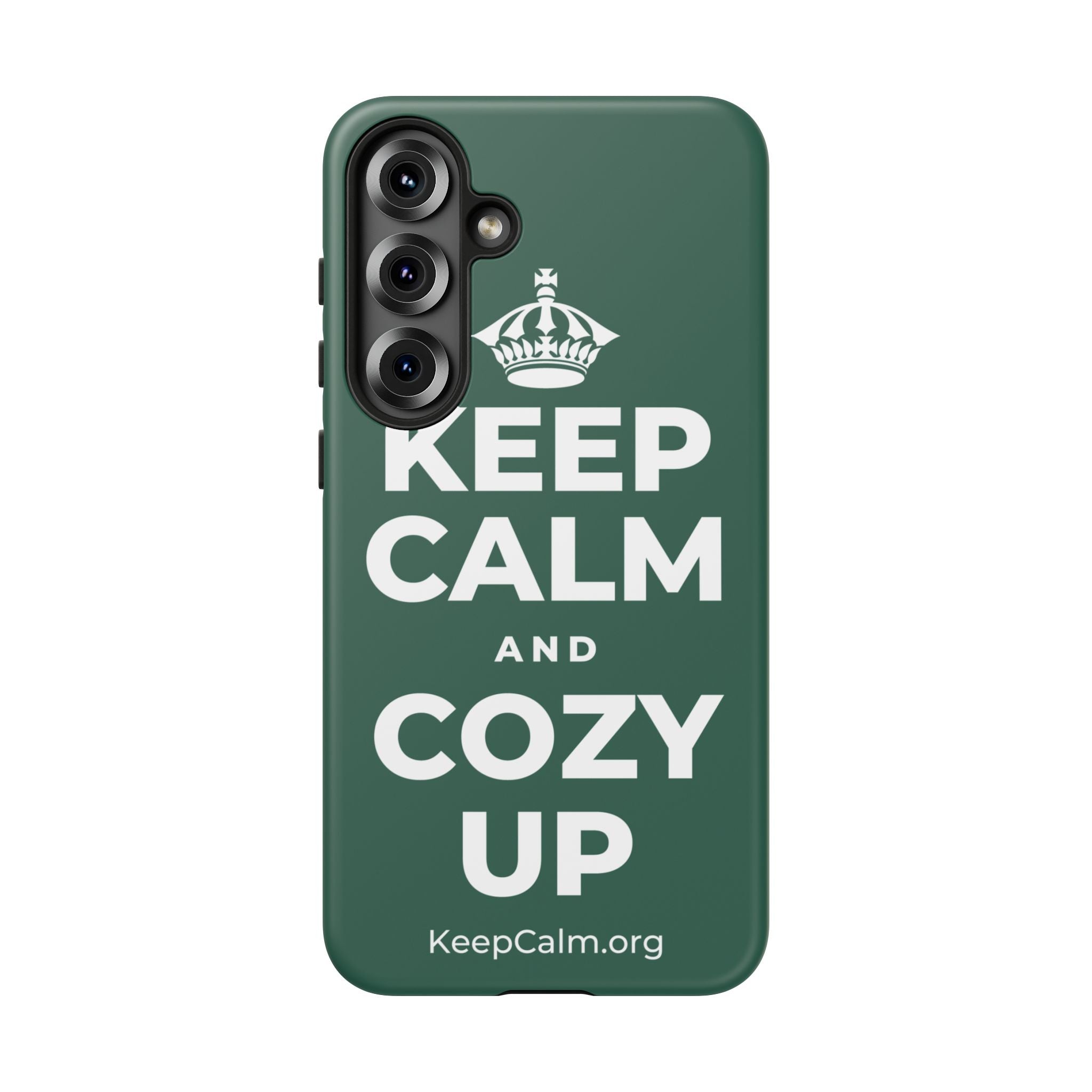 KEEP CALM AND COZY UP Phone Case