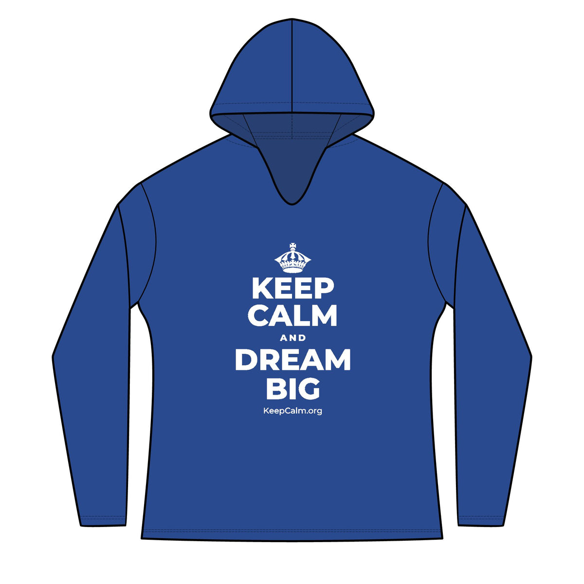 KEEP CALM AND DREAM BIG Women's Long Sleeve Hoodie