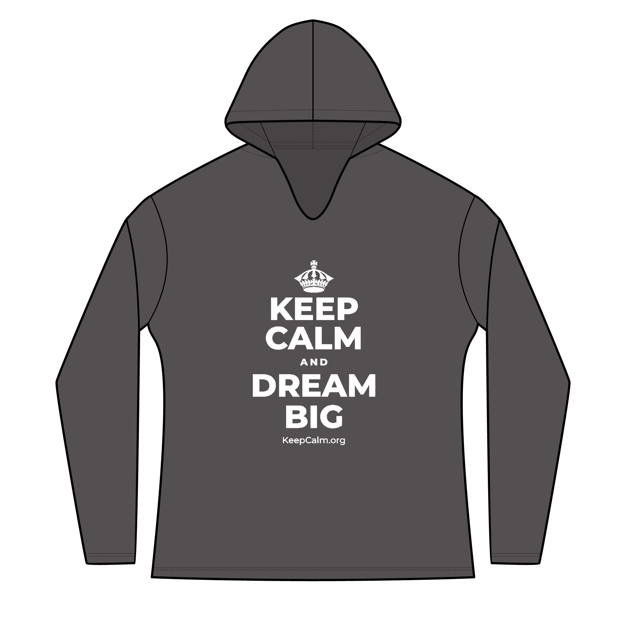 KEEP CALM AND DREAM BIG Women's Long Sleeve Hoodie