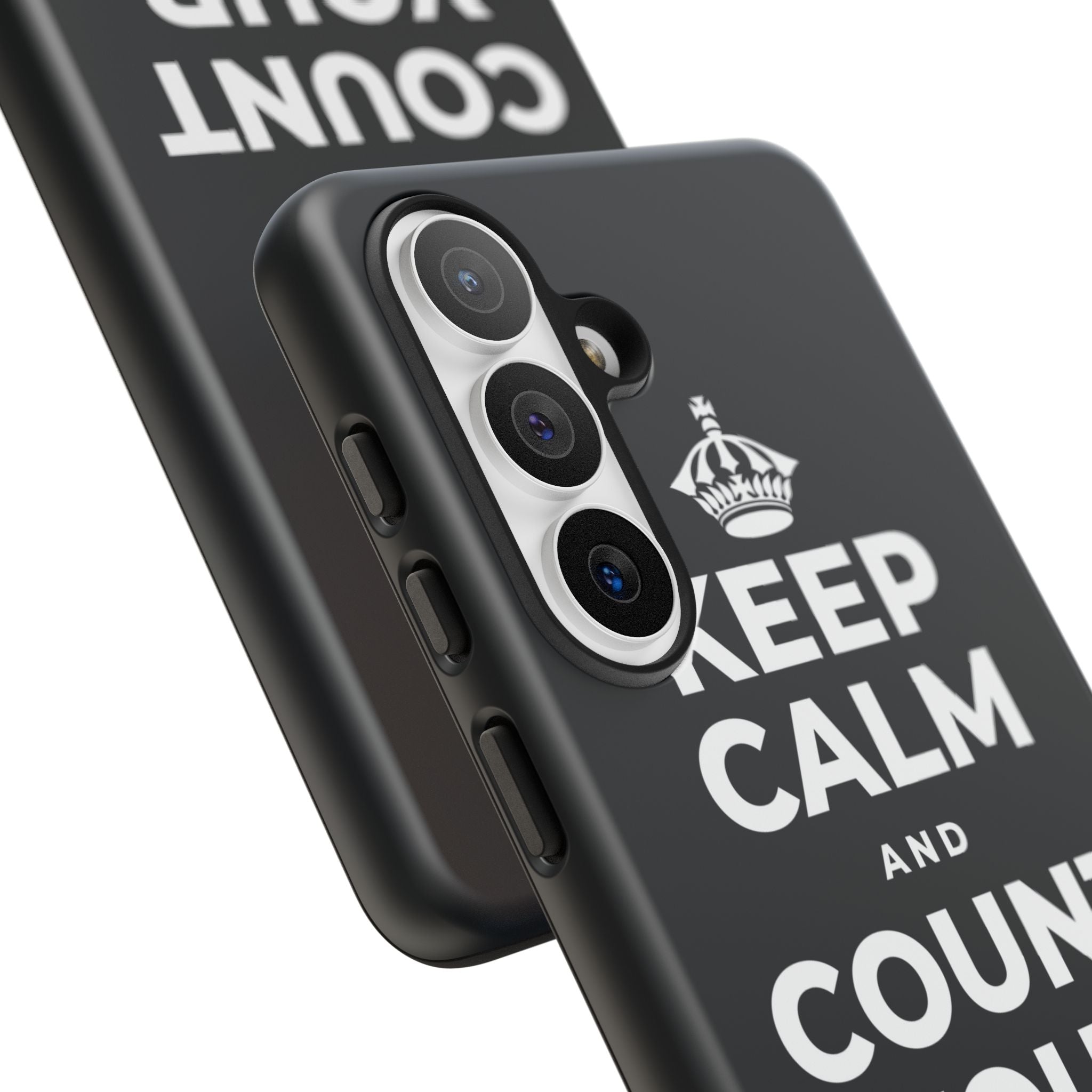 KEEP CALM AND COUNT YOUR SLOW BREATHS Phone Case (Dark)