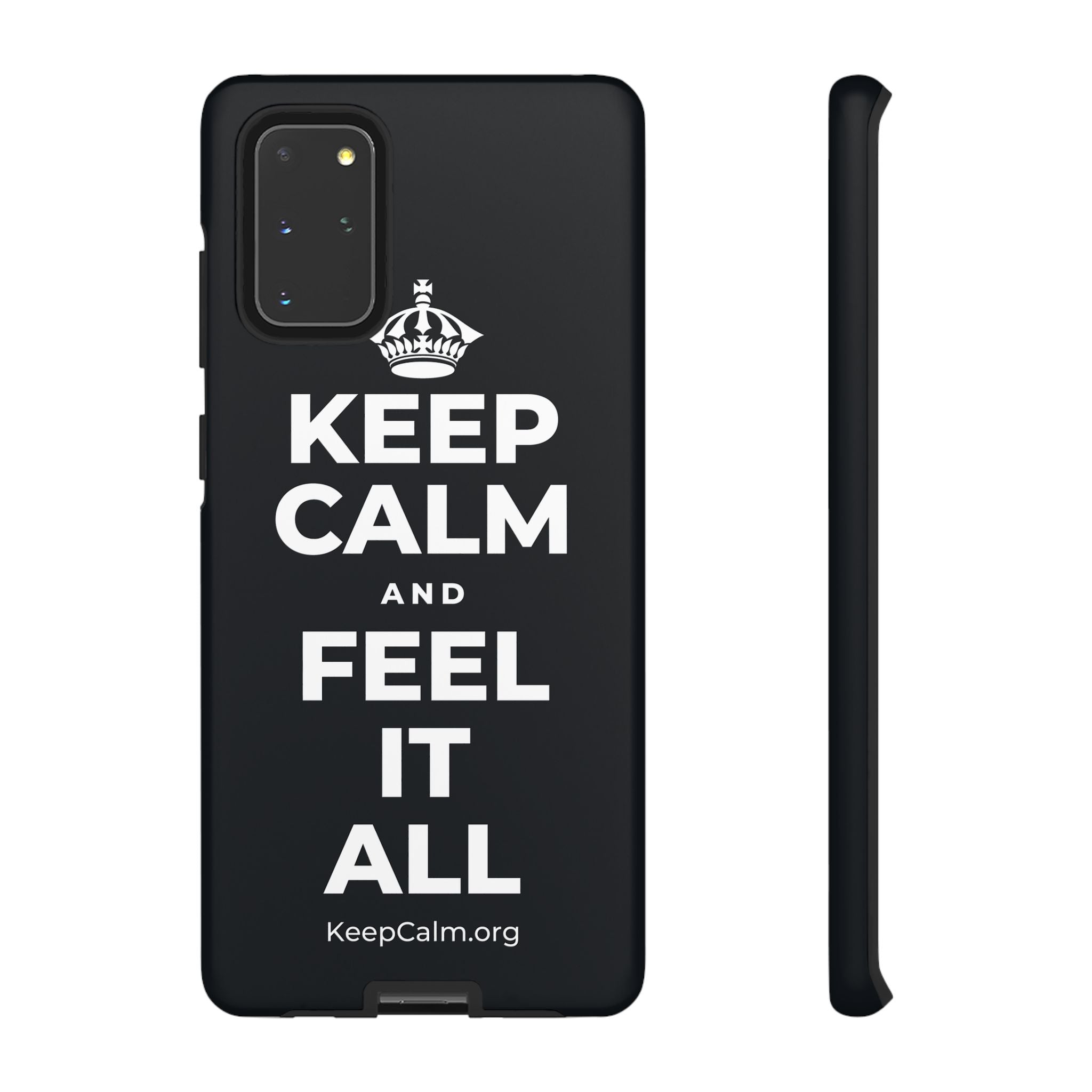 KEEP CALM AND FEEL IT ALL Phone Case (Dark)