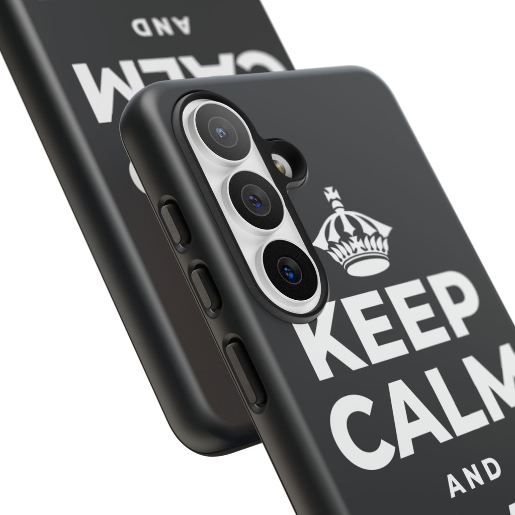 KEEP CALM AND SOAK IT UP Phone Case (Dark)