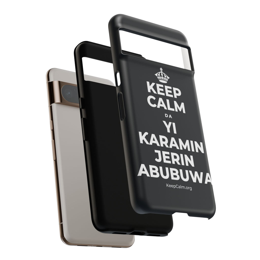 KEEP CALM DA YI ƘARAMIN JERIN ABUBUWA Phone Case (Dark)