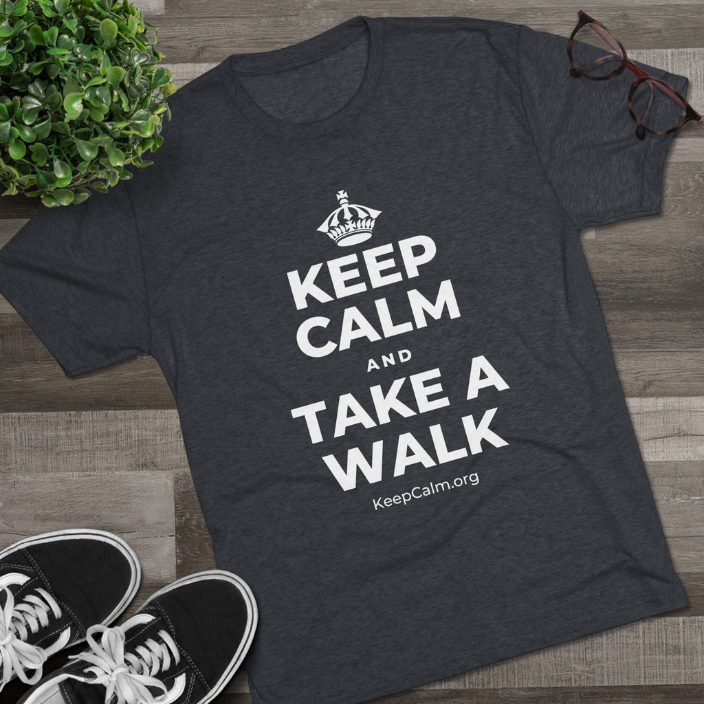 KEEP CALM AND TAKE A WALK Tri-Blend Tee