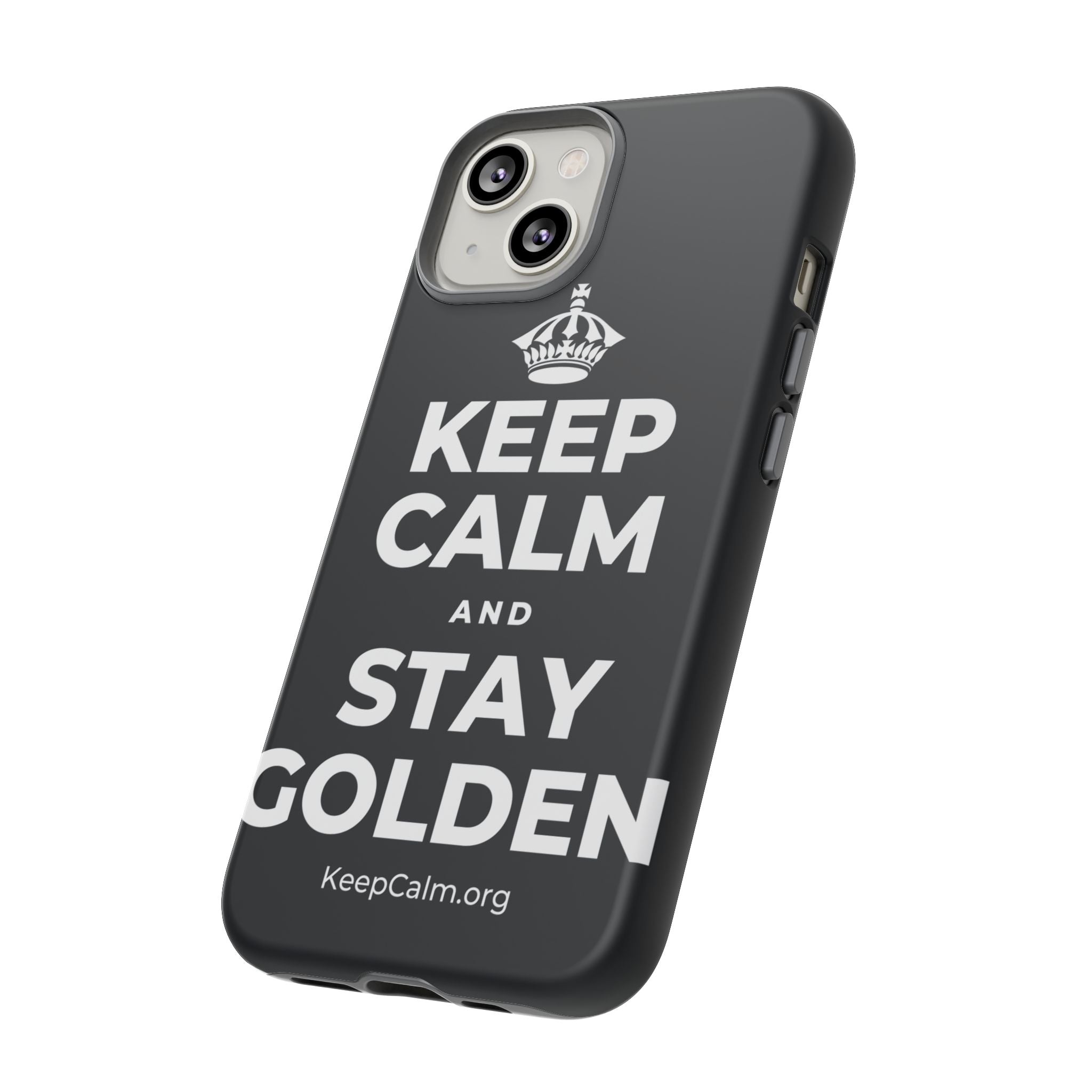 KEEP CALM AND STAY GOLDEN Phone Case (Dark)