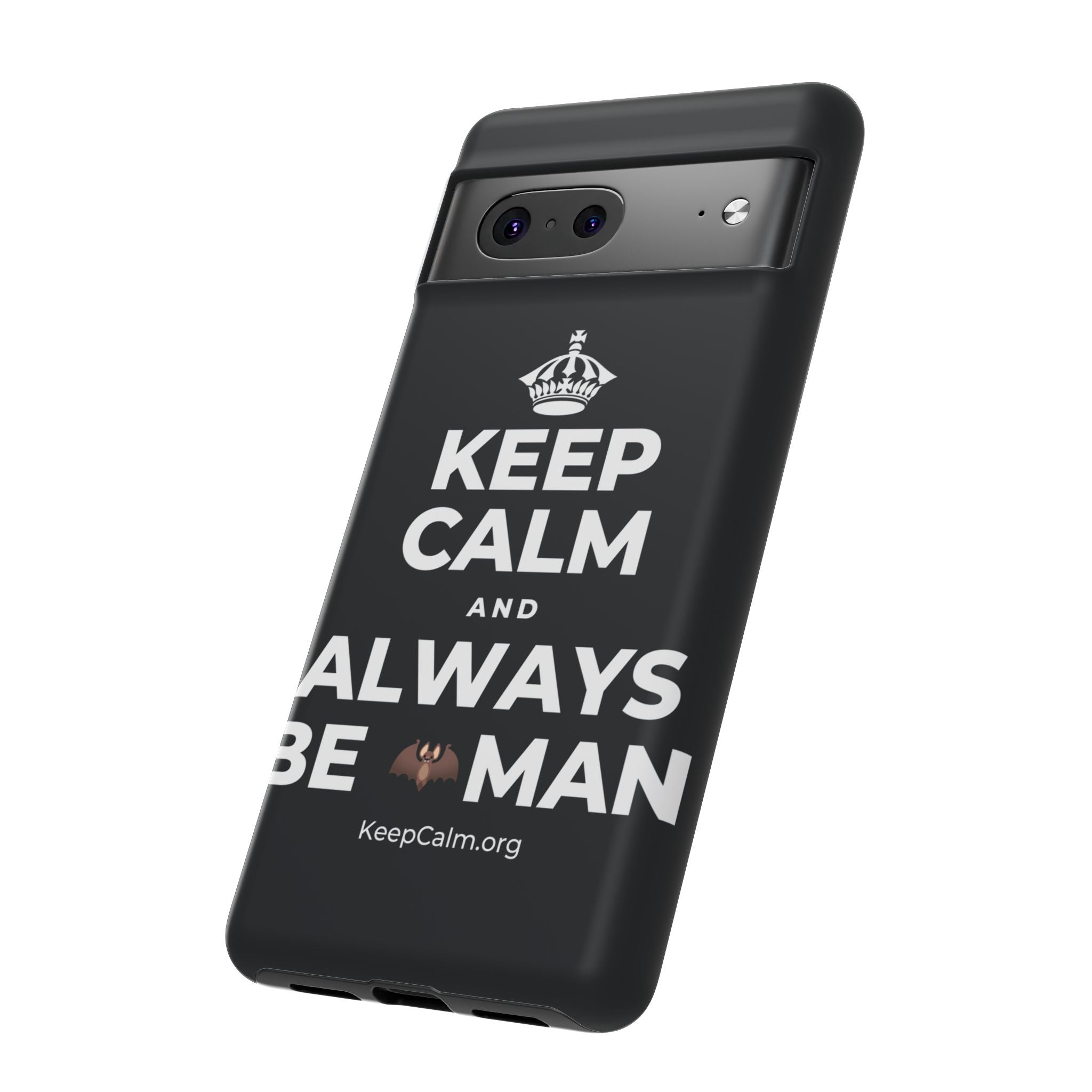 KEEP CALM AND ALWAYS BE 🦇MAN Phone Case (Dark)