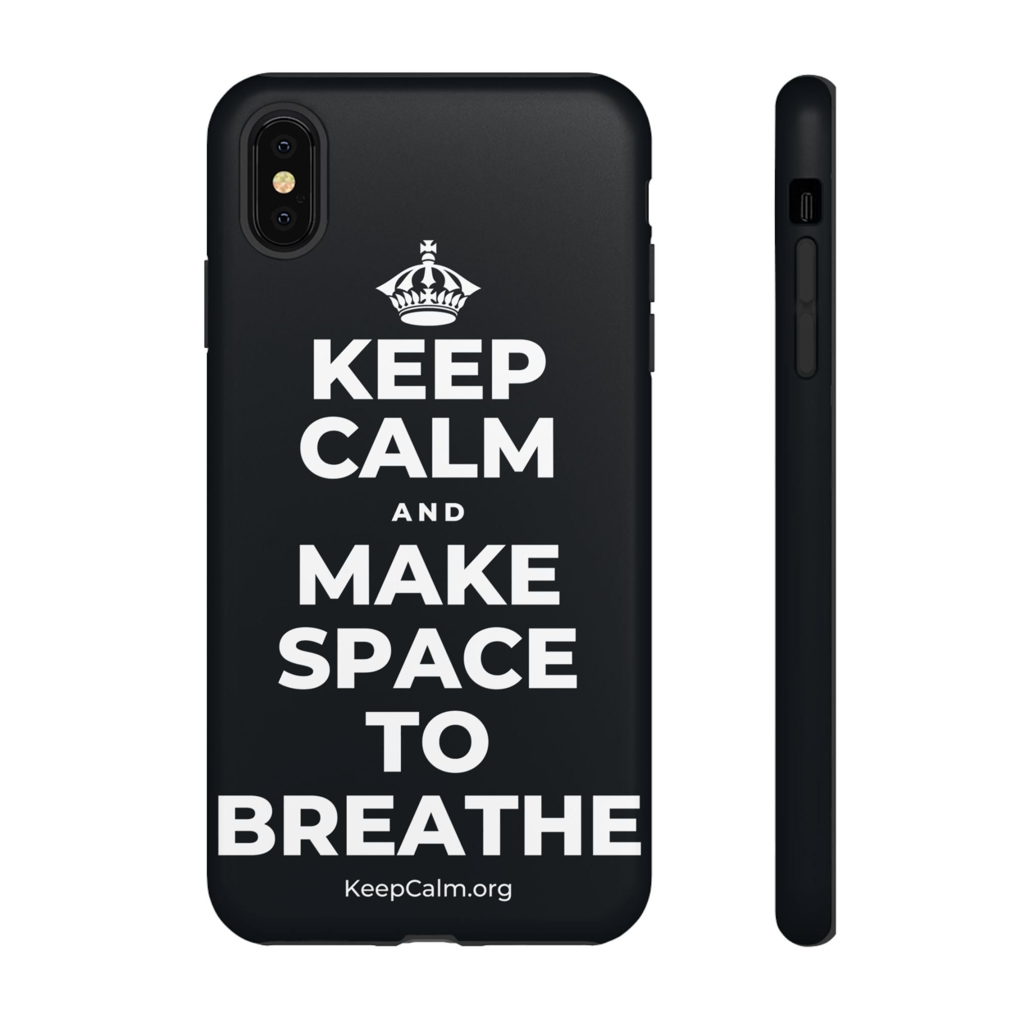 KEEP CALM AND MAKE SPACE TO BREATHE Phone Case (Dark)