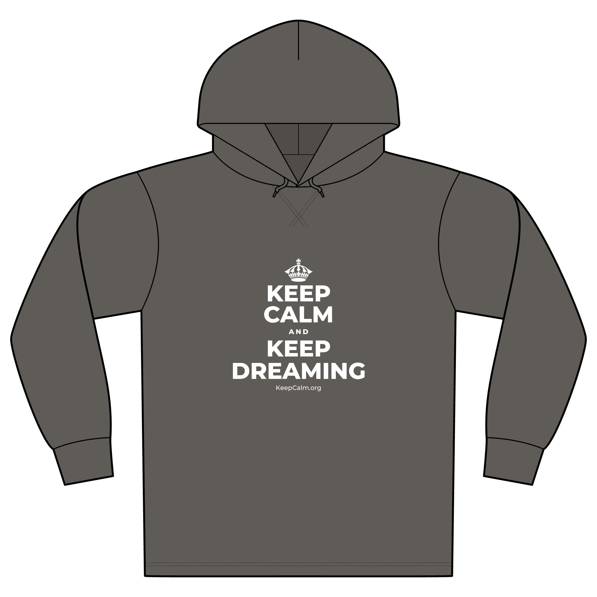 KEEP CALM AND KEEP DREAMING Organic Hoodie Tee