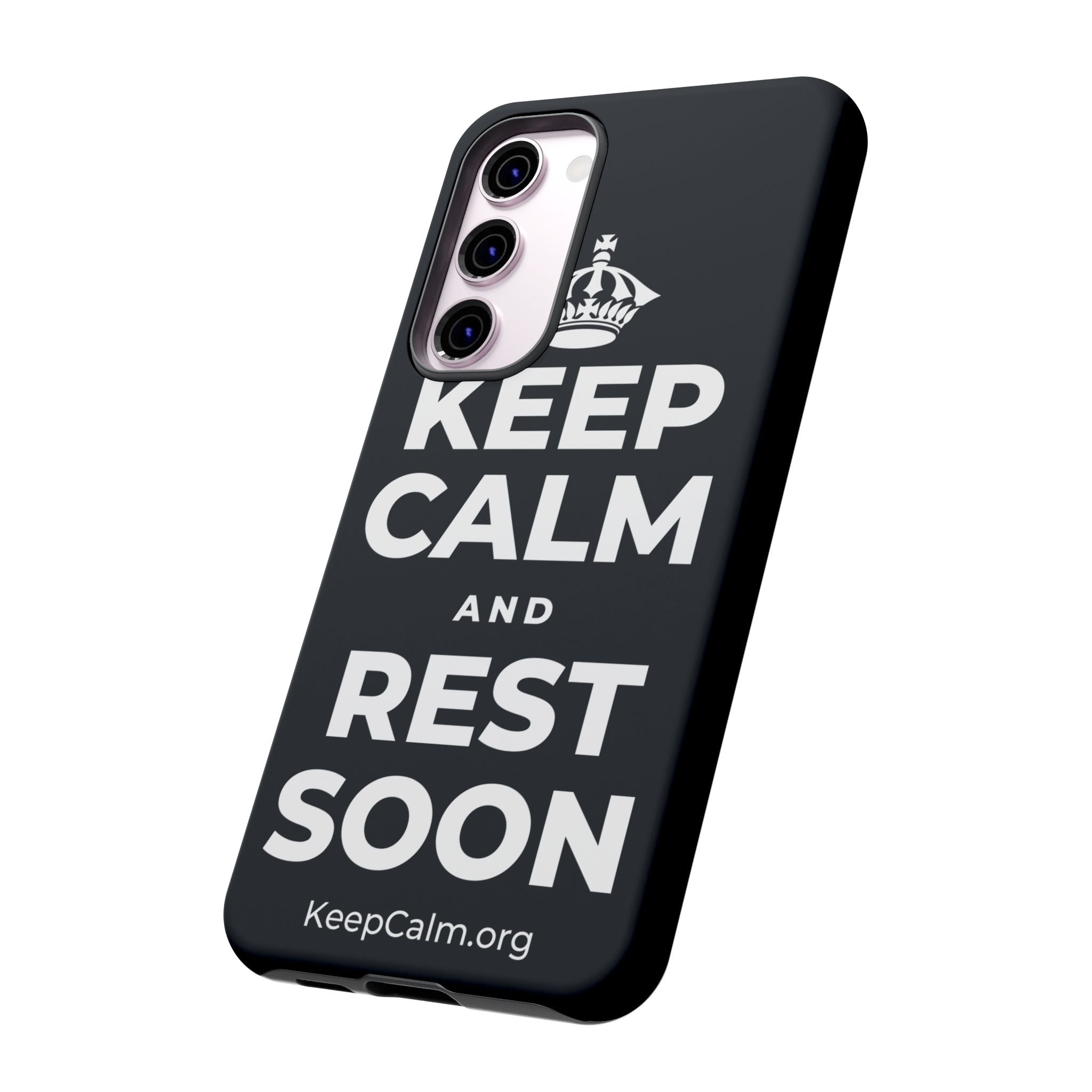 KEEP CALM AND REST SOON Phone Case (Dark)