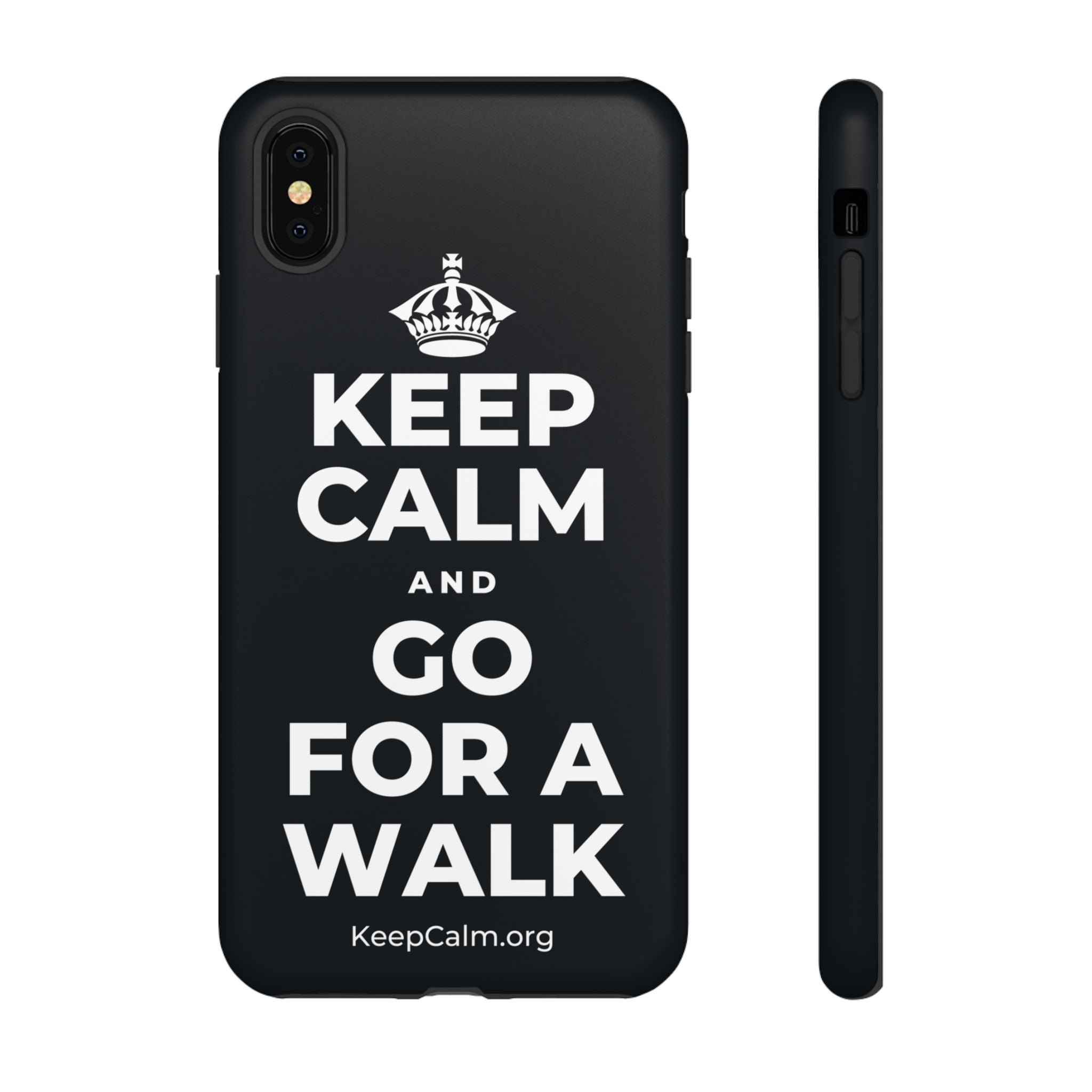 KEEP CALM AND GO FOR A WALK Phone Case (Dark)