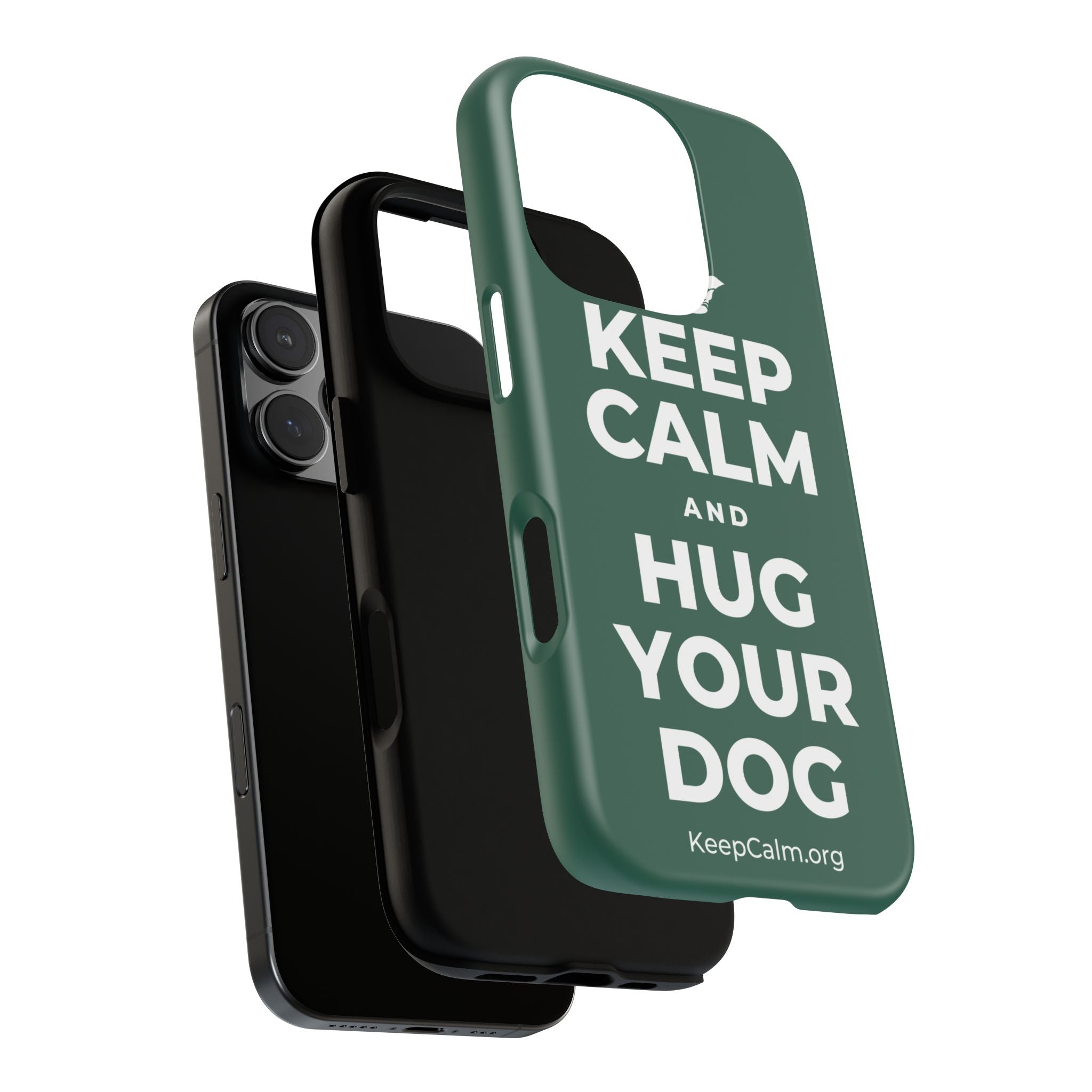 KEEP CALM AND HUG YOUR DOG Phone Case