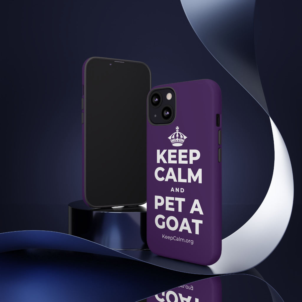 KEEP CALM AND PET A GOAT Phone Case