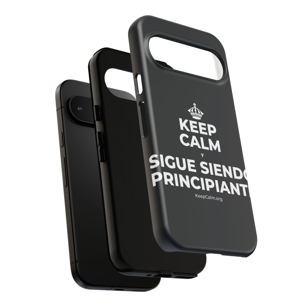 KEEP CALM Y SIGUE SIENDO PRINCIPIANTE Phone Case (Dark)