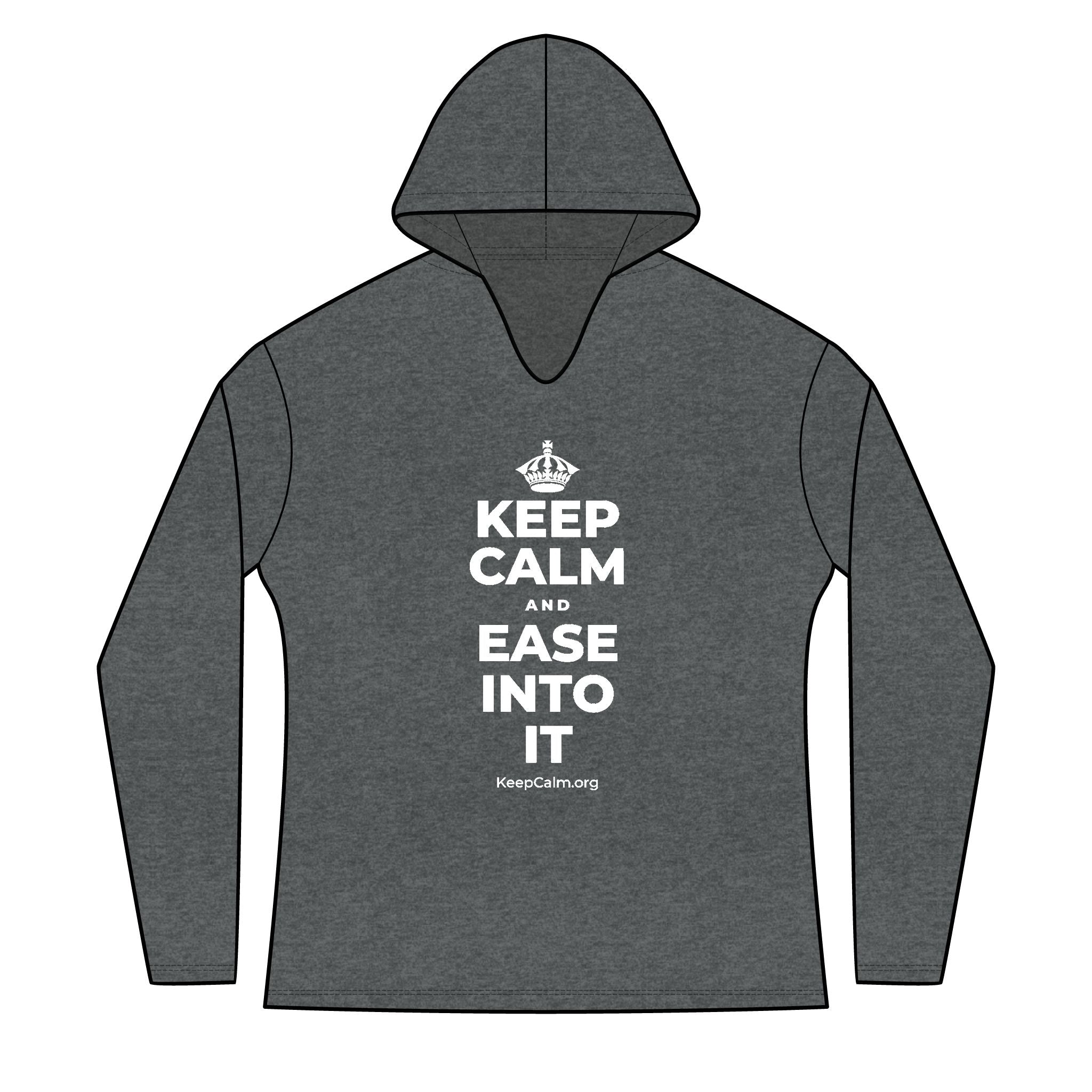 KEEP CALM AND EASE INTO IT Women's Long Sleeve Hoodie