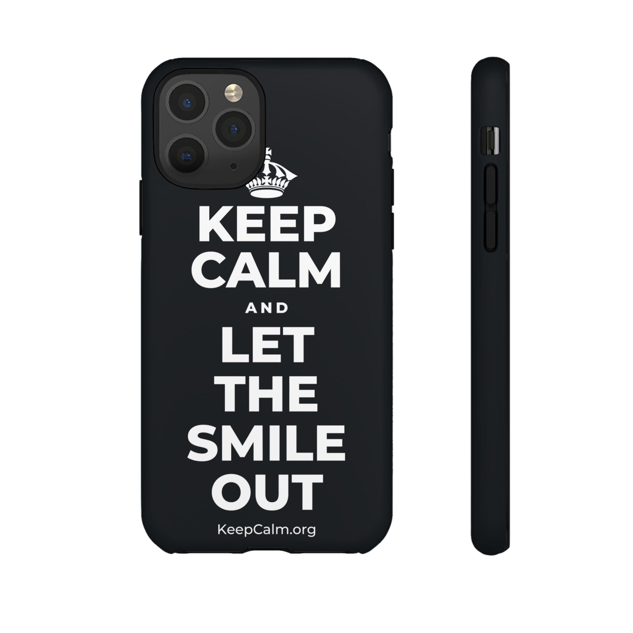 KEEP CALM AND LET THE SMILE OUT Phone Case (Dark)