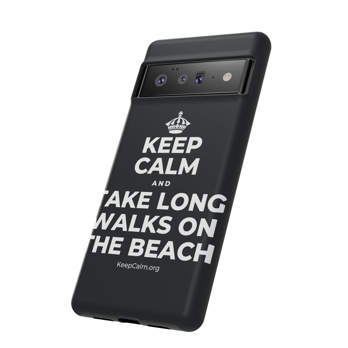 KEEP CALM AND TAKE LONG WALKS ON THE BEACH Phone Case (Dark)