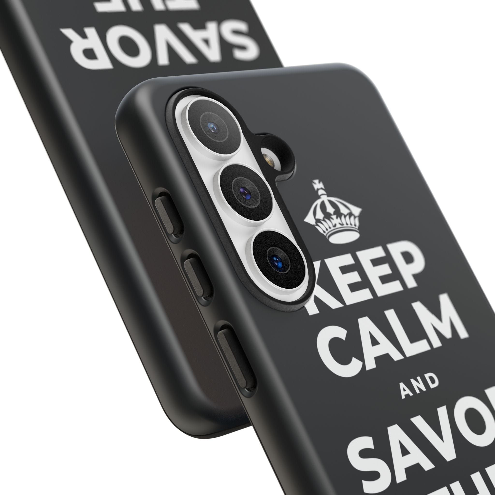 KEEP CALM AND SAVOR THE SMALL MAGIC Phone Case (Dark)