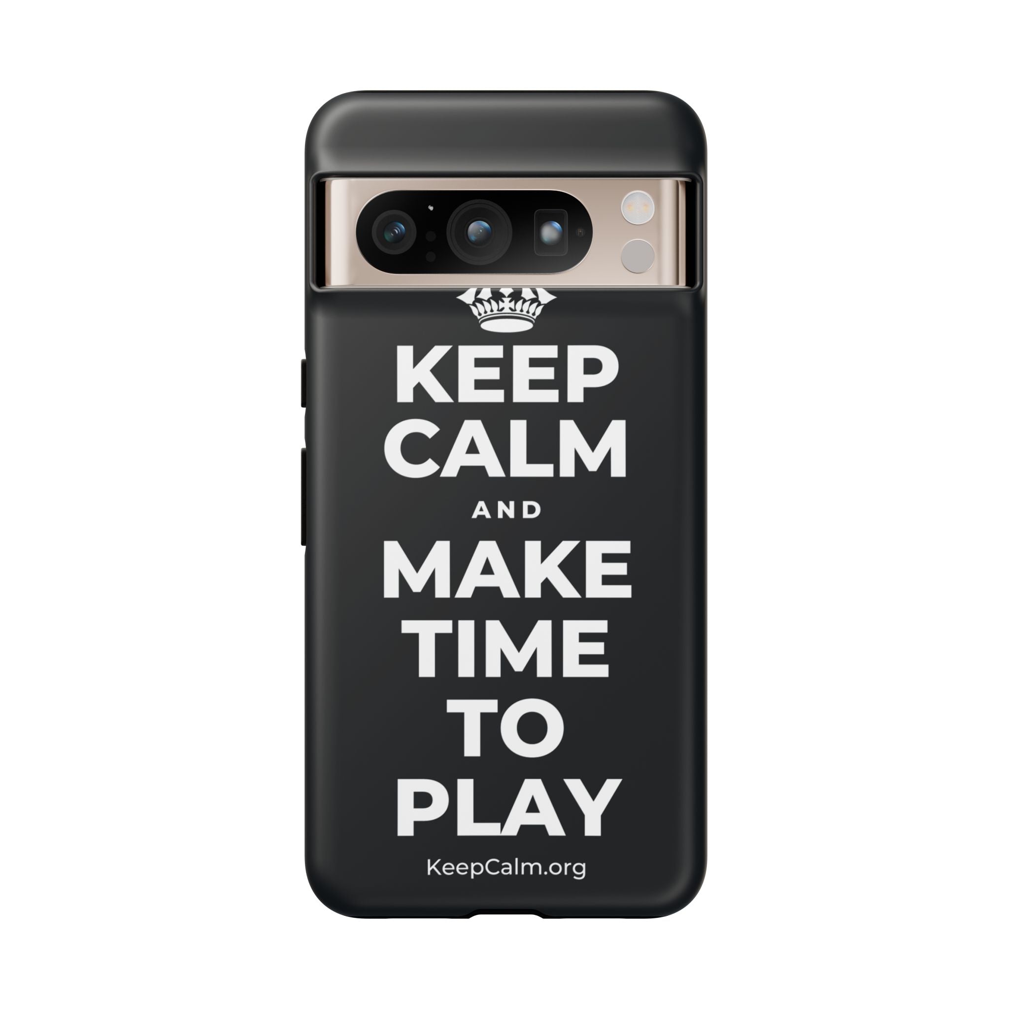 KEEP CALM AND MAKE TIME TO PLAY Phone Case (Dark)