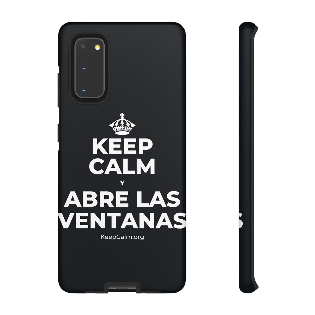 KEEP CALM Y ABRE LAS VENTANAS Phone Case (Dark)