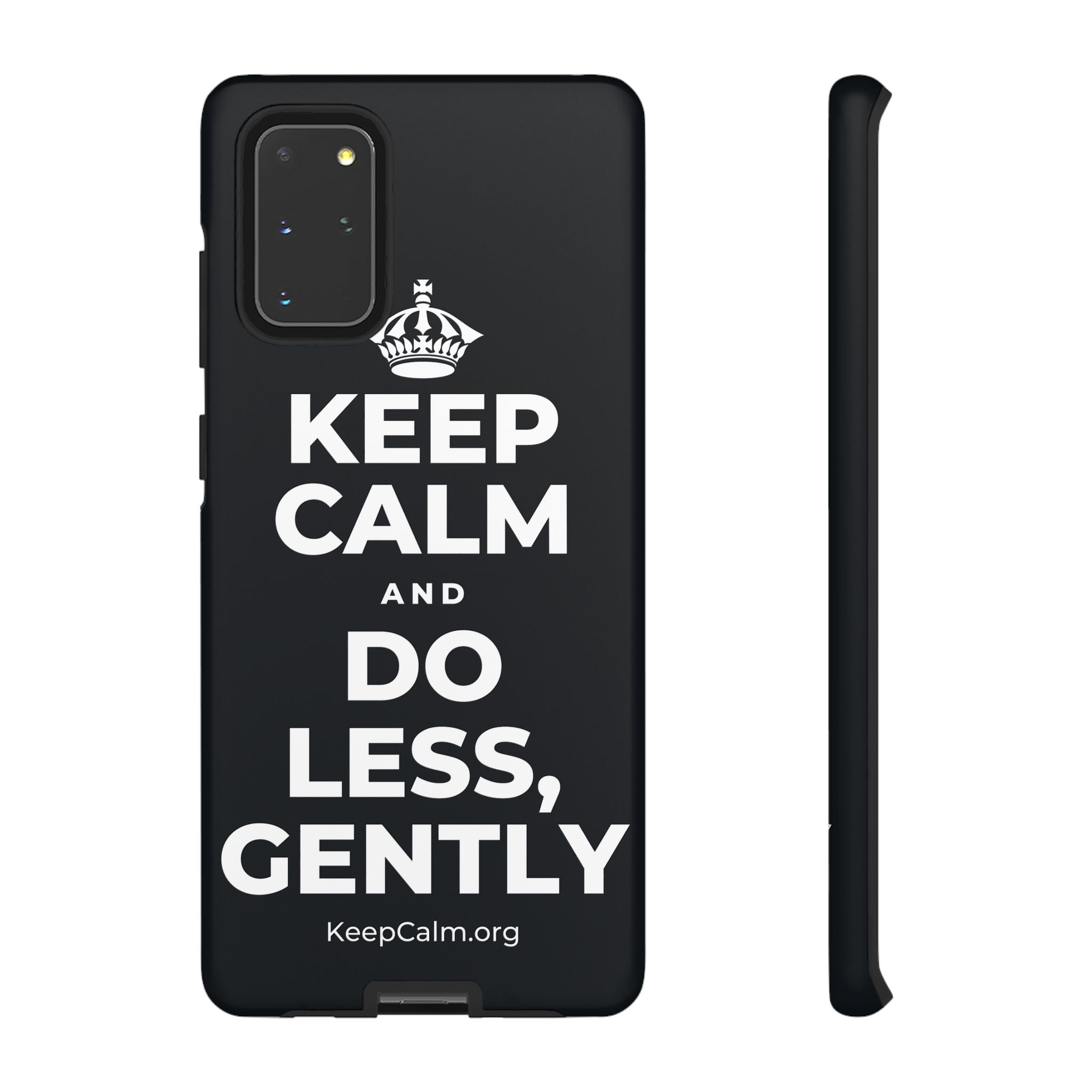 KEEP CALM AND DO LESS, GENTLY Phone Case (Dark)