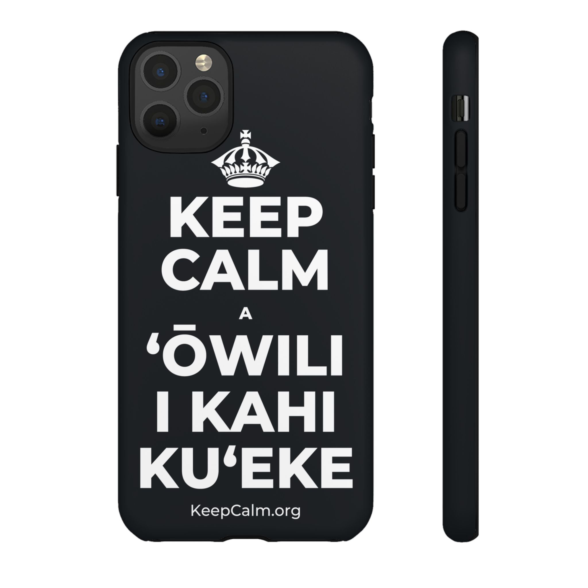 KEEP CALM A ʻŌWILI I KAHI KUʻEKE Phone Case (Dark)