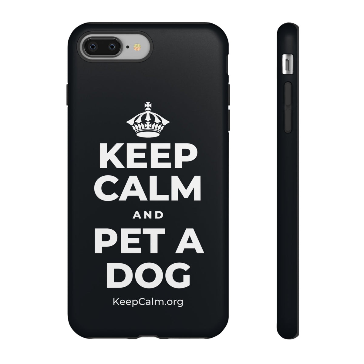 KEEP CALM AND PET A DOG Phone Case (Dark)
