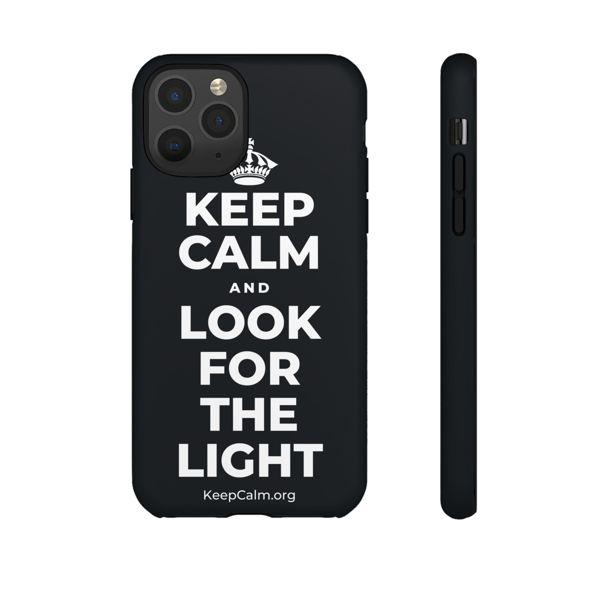KEEP CALM AND LOOK FOR THE LIGHT Phone Case (Dark)