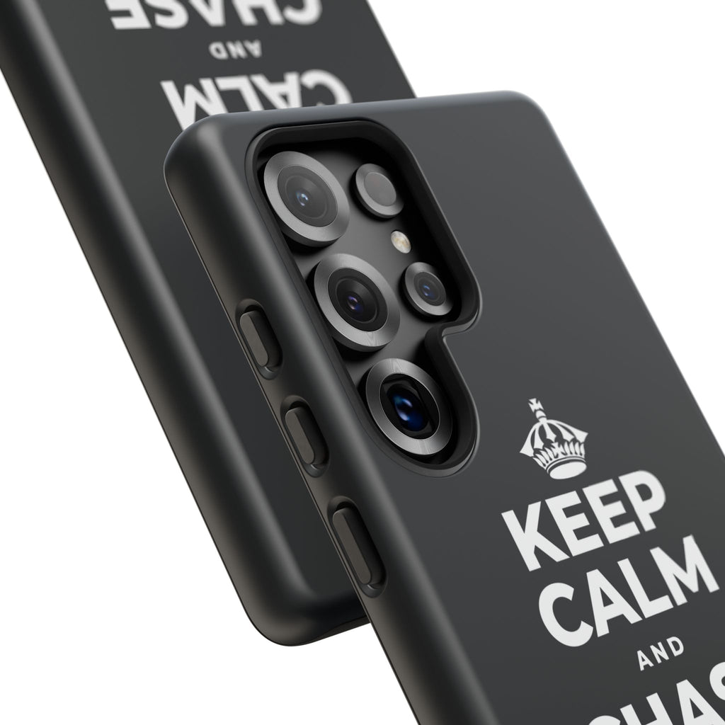 KEEP CALM AND CHASE GREATNESS Phone Case (Dark)